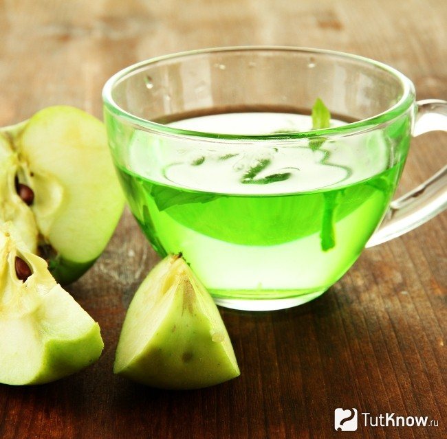 Разгрузочный день на чае. Зеленый чай с яблоком. Зеленый чай с зеленым яблоком. Яблочный чай с мятой. Чай из яблока зелёный.